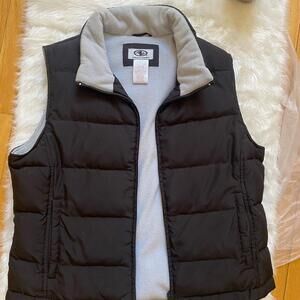 Athletic Works Black and Gray Puffer Vest